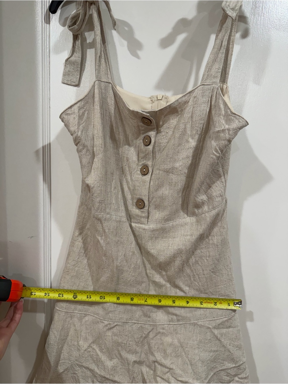Gianni Bini Cream Zip-Back dress - Picture 5 of 9
